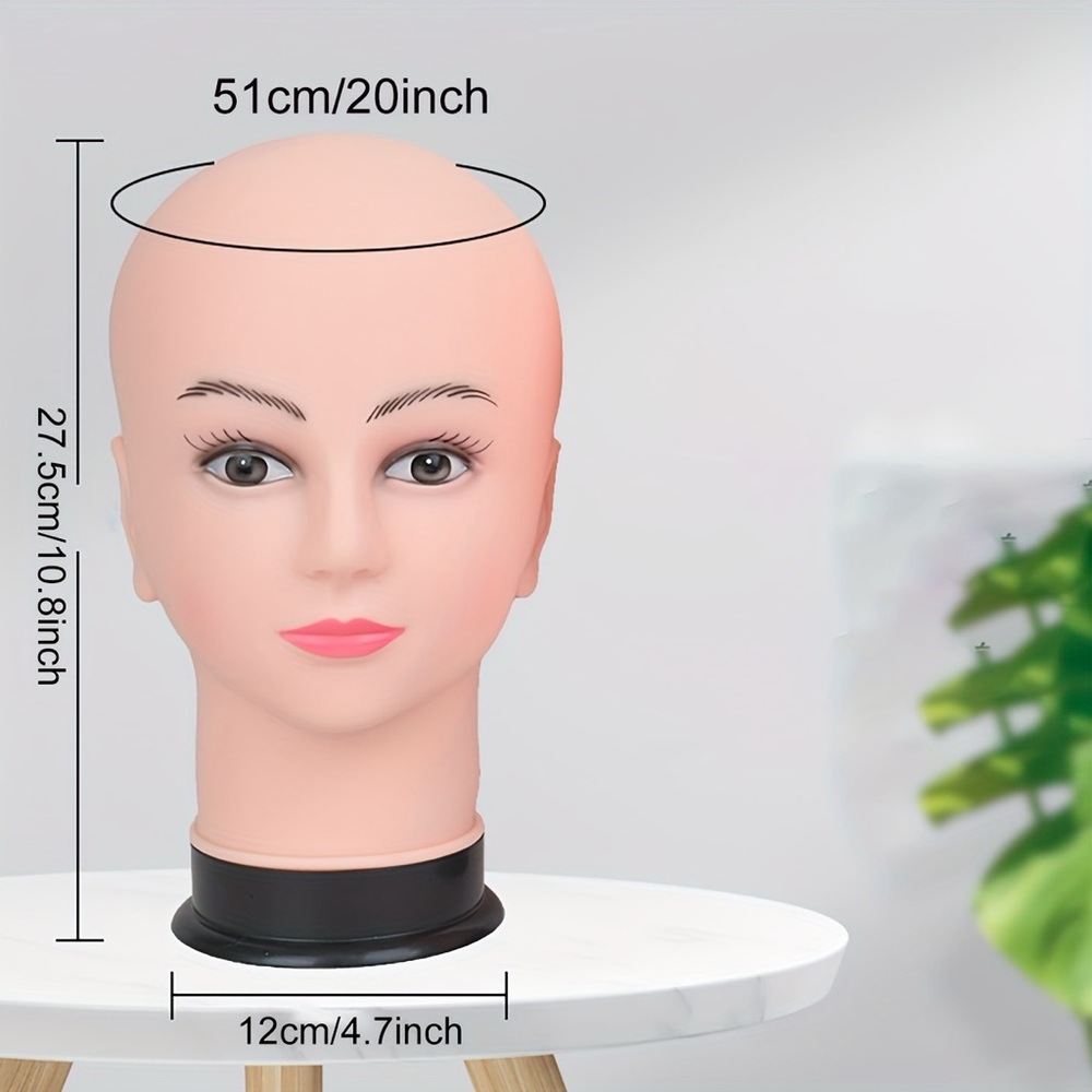 Professional Realistic Mannequin Head with Makeup - Jewelry & Wig Display - Picture 5 of 10